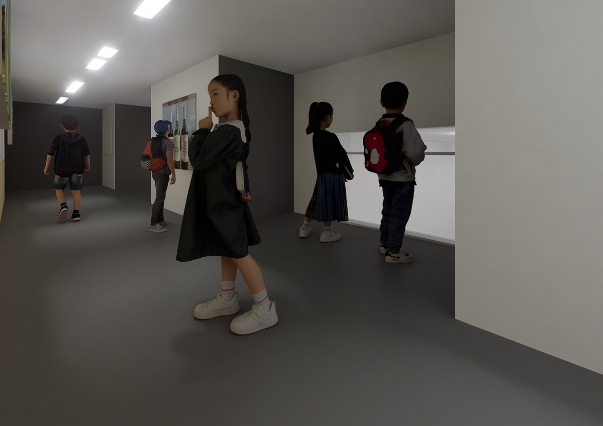 ふくしま逢瀬ワイナリー 見学通路イメージ